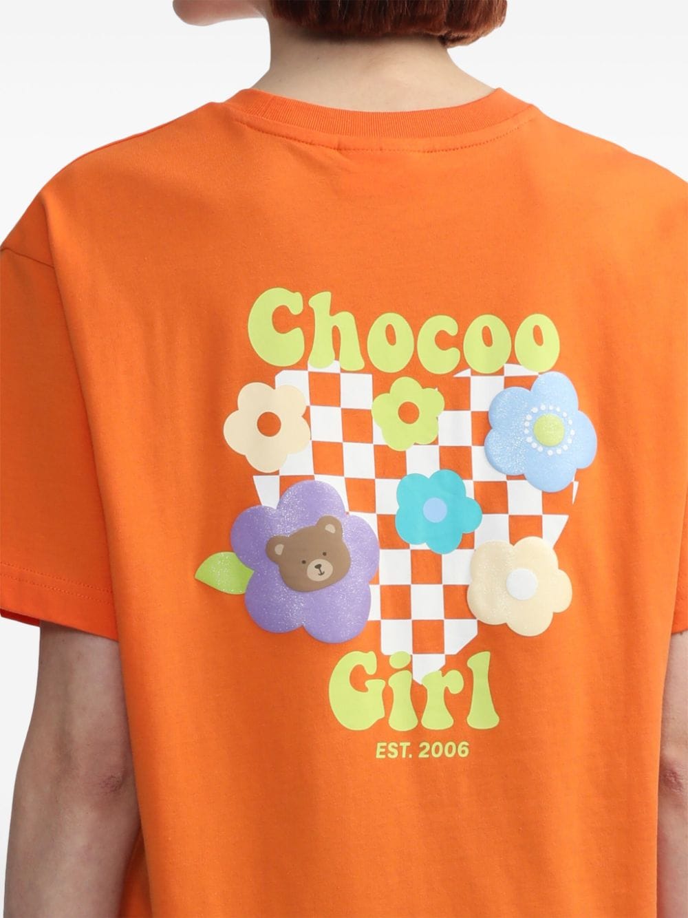 Shop Chocoolate Graphic-print T-shirt In Orange