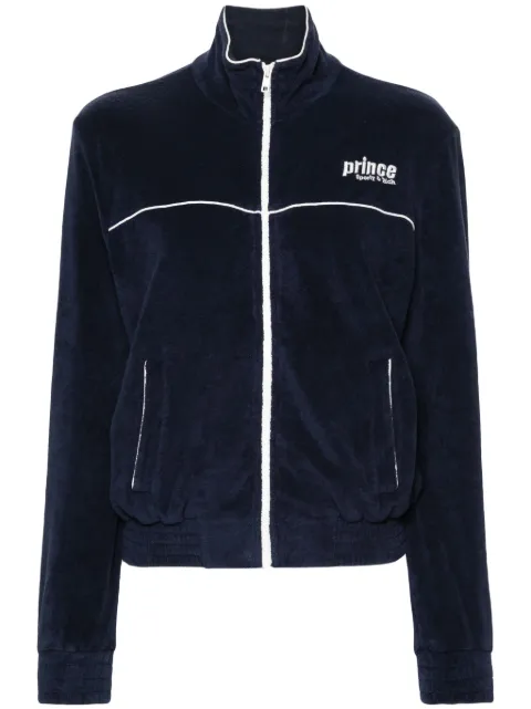Sporty & Rich sudadera con logo bordado y cierre