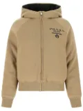 Prada logo-jacquard jacket - Brown