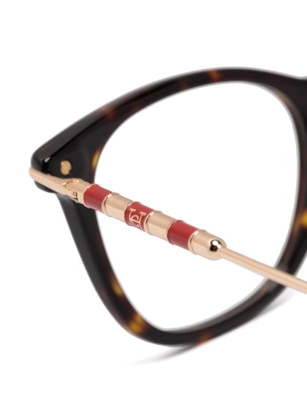 Shop Carolina Herrera Square-frame Glasses In Brown