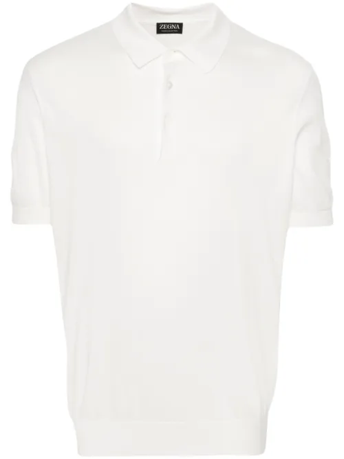 Zegna polo en coton - Blanc - Zegna - Modalova