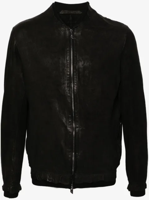 Salvatore Santoro zip-up leather bomber jacket