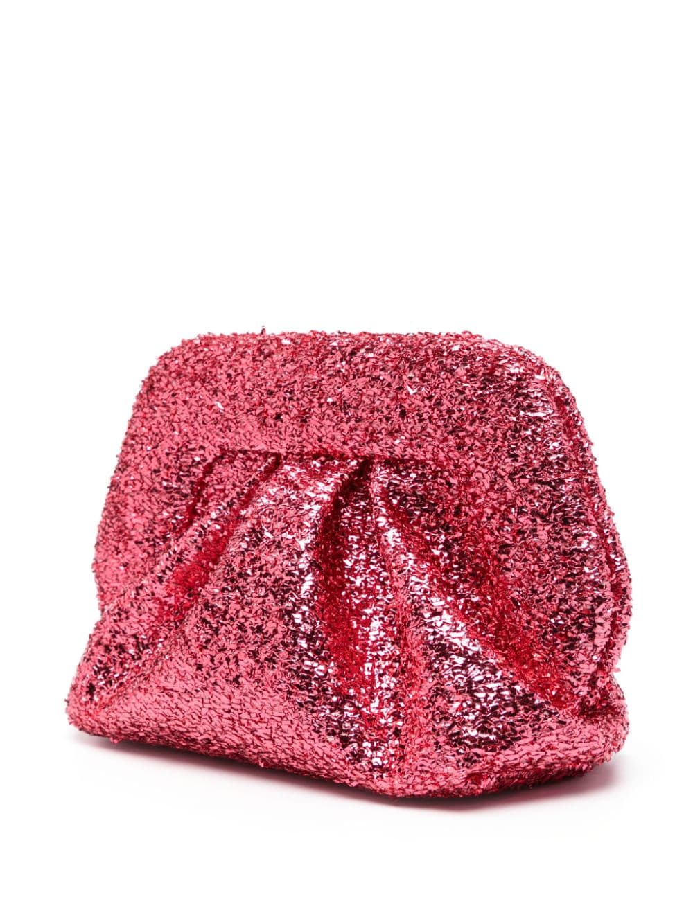 Shop Themoirè Gea Sparkling Clutch Bag In Rosa