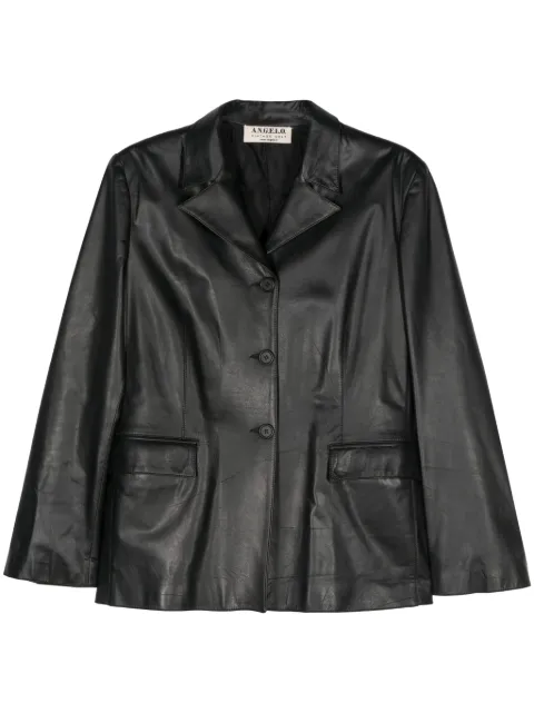 A.N.G.E.L.O. Vintage Cult 2000s peak-lapels leather jacket
