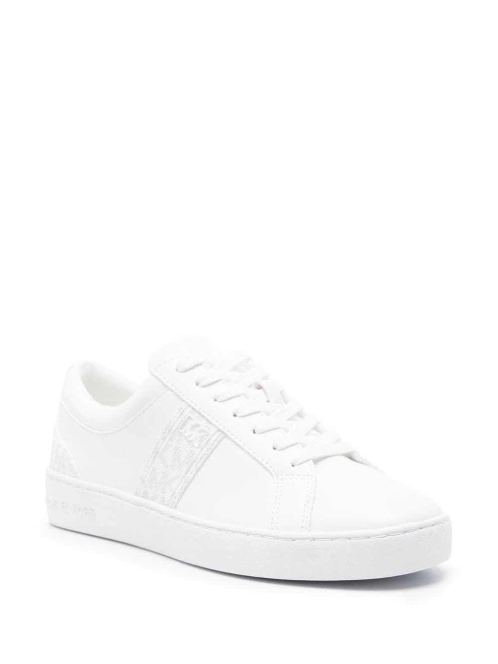 Shop Michael Michael Kors Juno Logo-print Panelled Sneakers In White