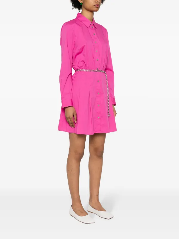 ワンピース MICHAEL MICHAEL KORS MINI DRESS Michael Michael Kors Belted Mini Shirt Dress | Pink
