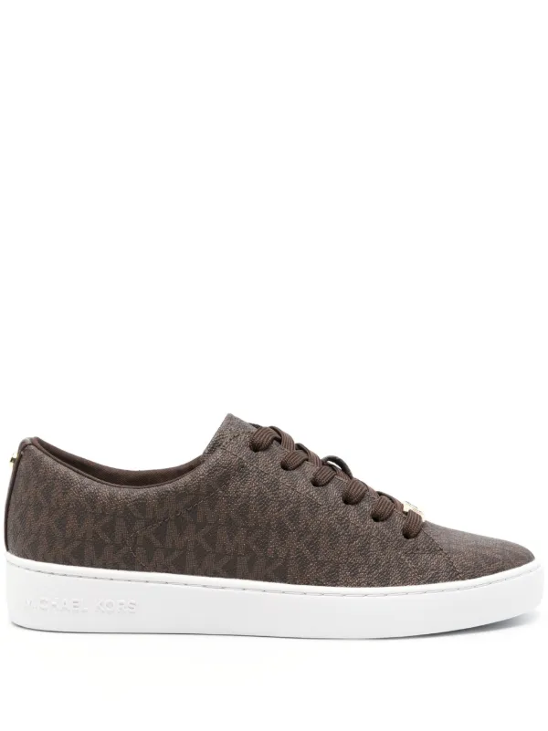 Michael Michael Kors Keaton logo-print Sneakers Brown FARFETCH IN