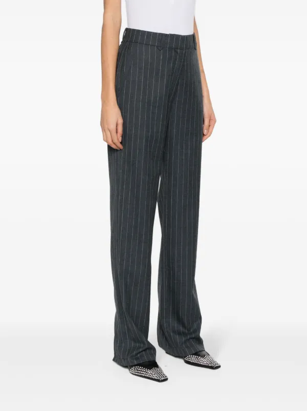 ANINE BING Drew straight-leg Trousers | Grey | FARFETCH IL