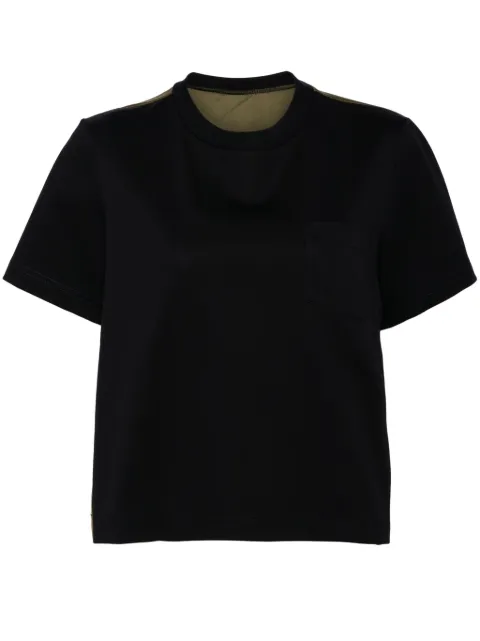 sacai panelled crew-neck T-shirt