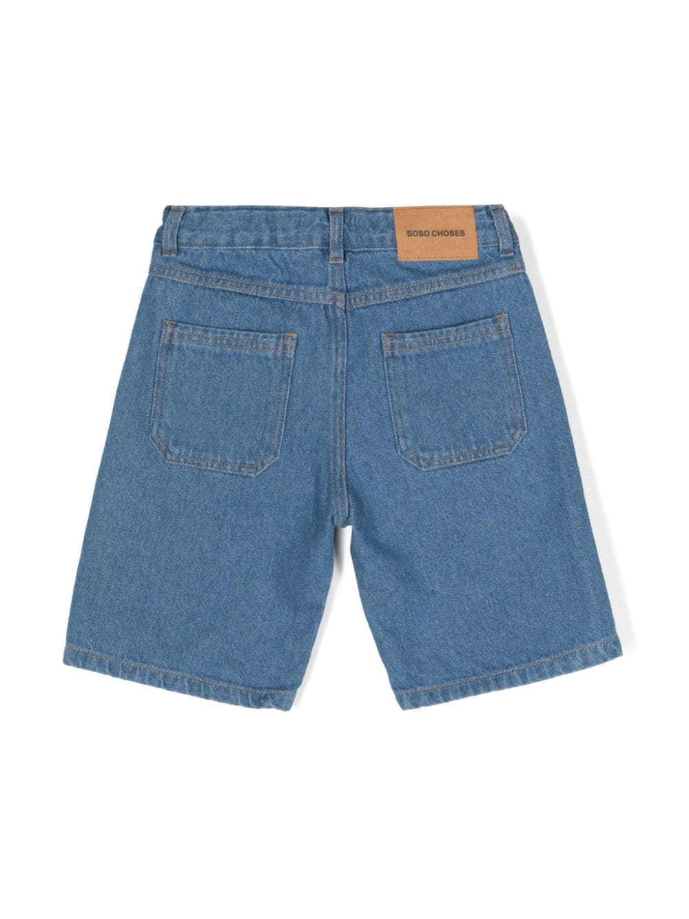 Bobo Choses Spijkershorts met contrasterende patch Blauw