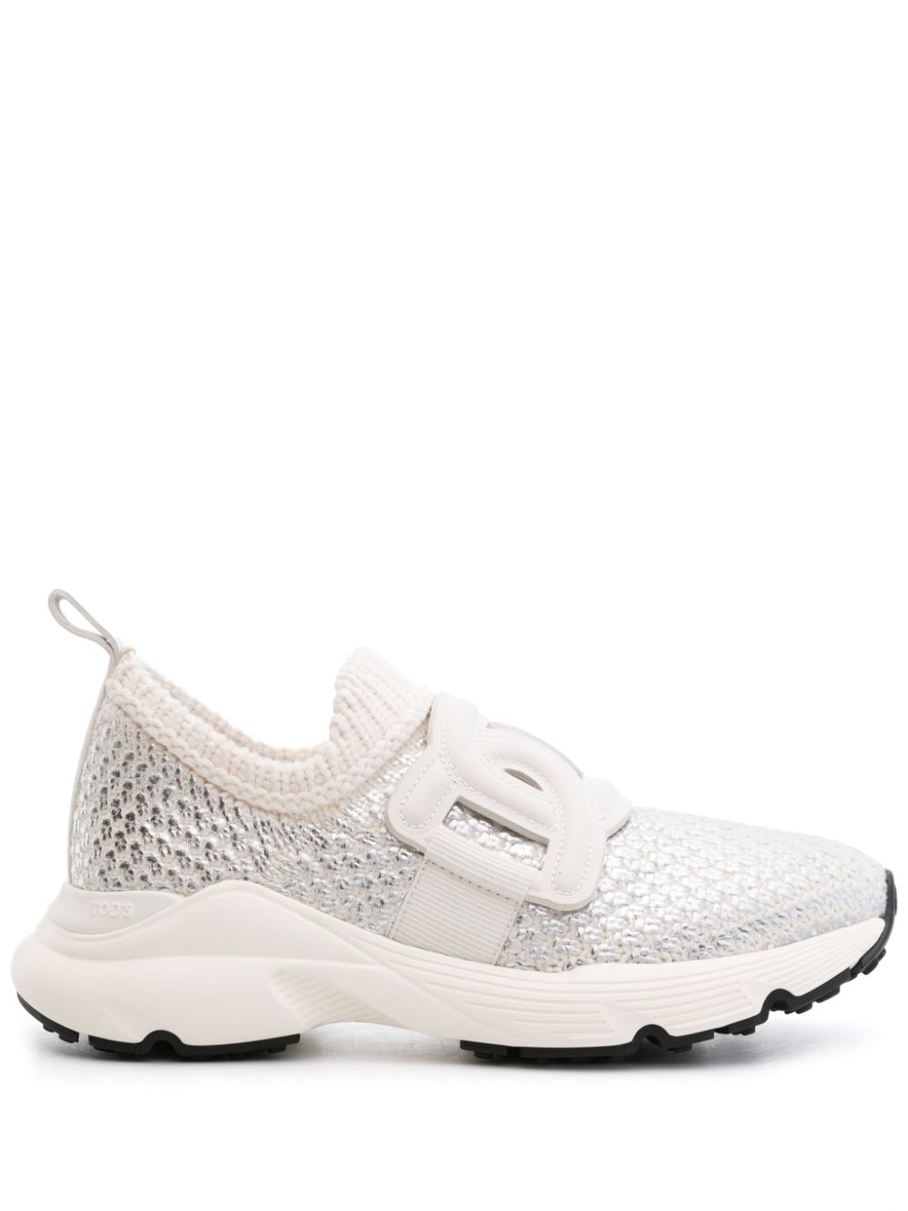 Tod's Kate metallic slip-on sneakers White