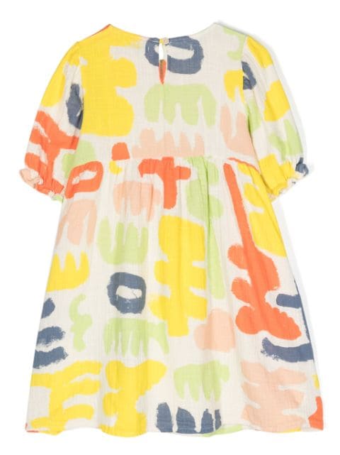 Carnival abstract-print dress