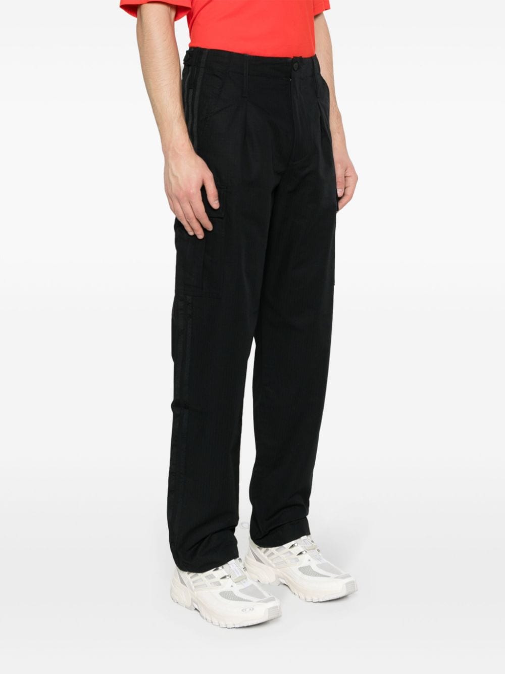 Shop Adidas Originals Premium Essentials Cargo Trousers In Black