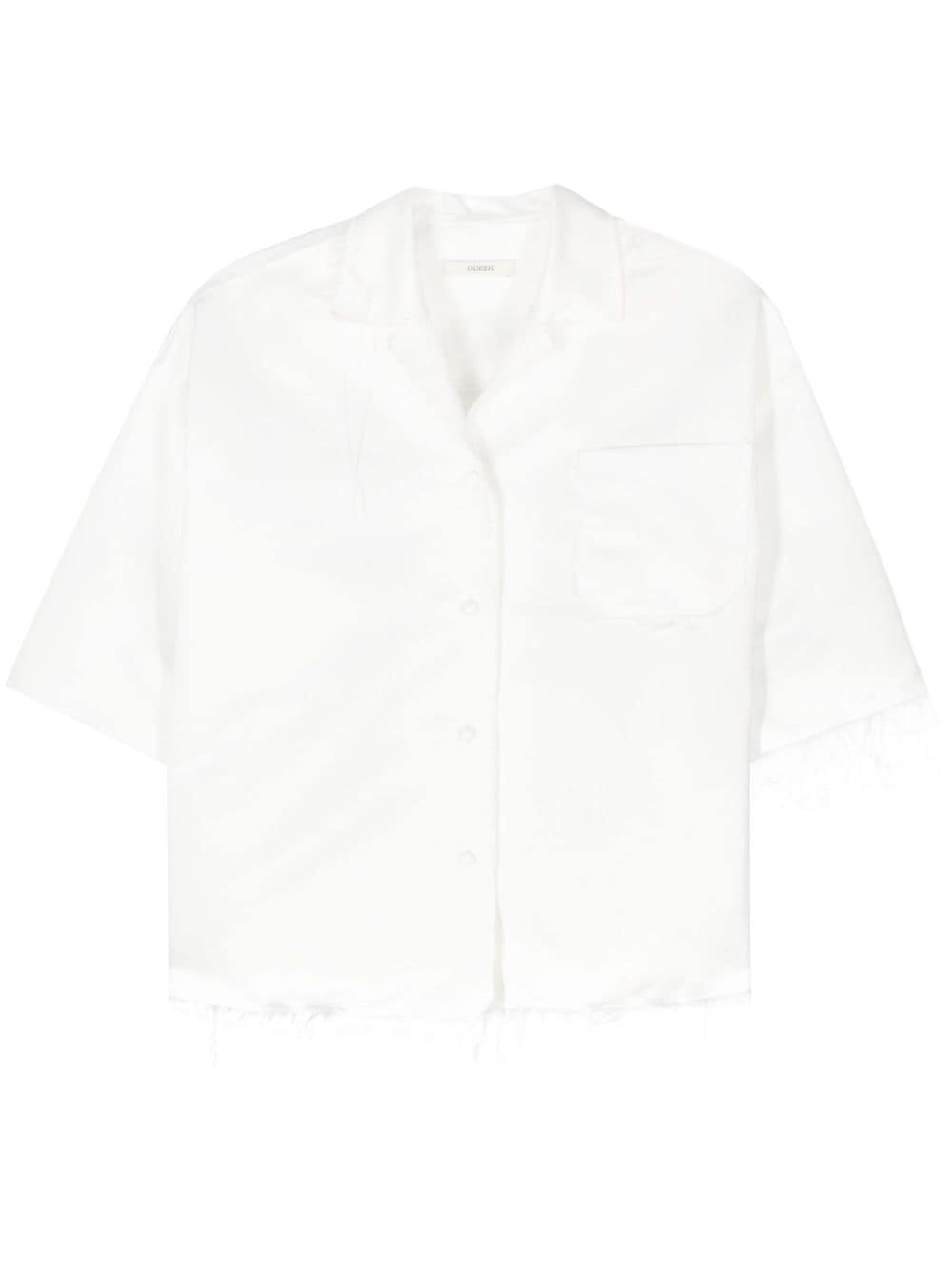 Odeeh Duchess-satin Shirt In White