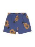 Bobo Choses Acoustic Guitar-print shorts - Blue