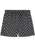 Michael Michael Kors Empire logo-print satin shorts - Black