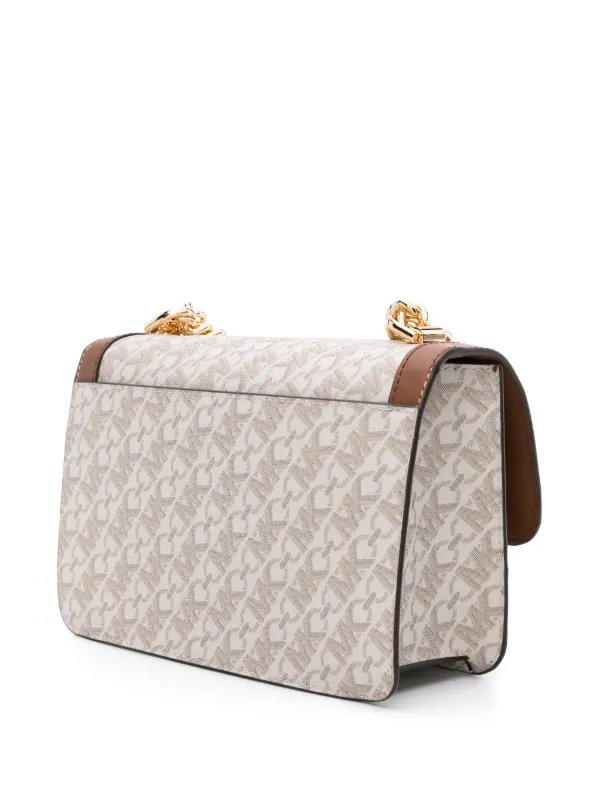 Michael Michael Kors Large Heather Shoulder Bag Neutrals FARFETCH VN