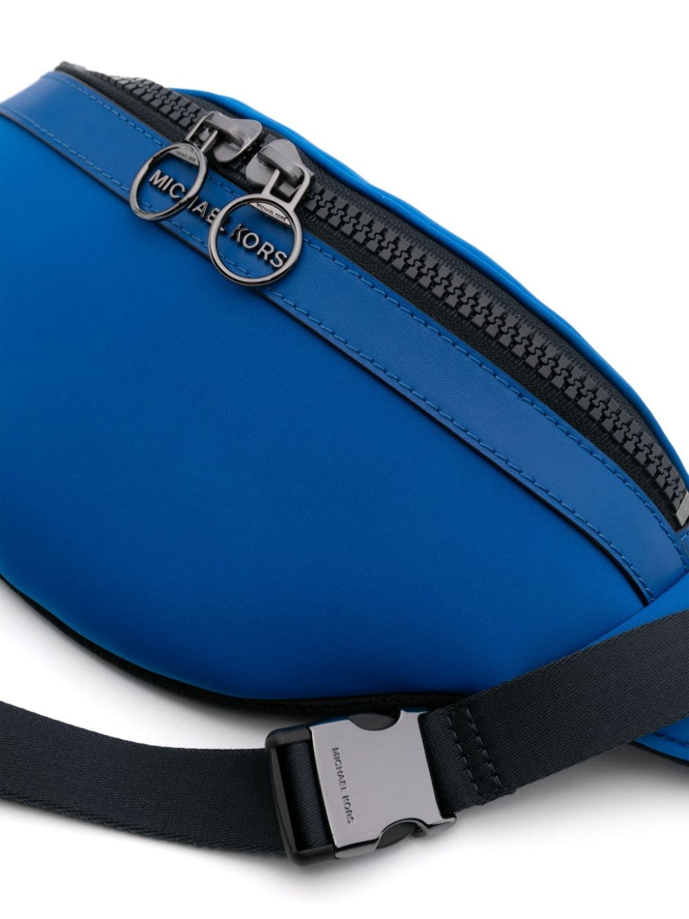 Shop Michael Kors Brooklyn Scuba Belt Bag In Blau