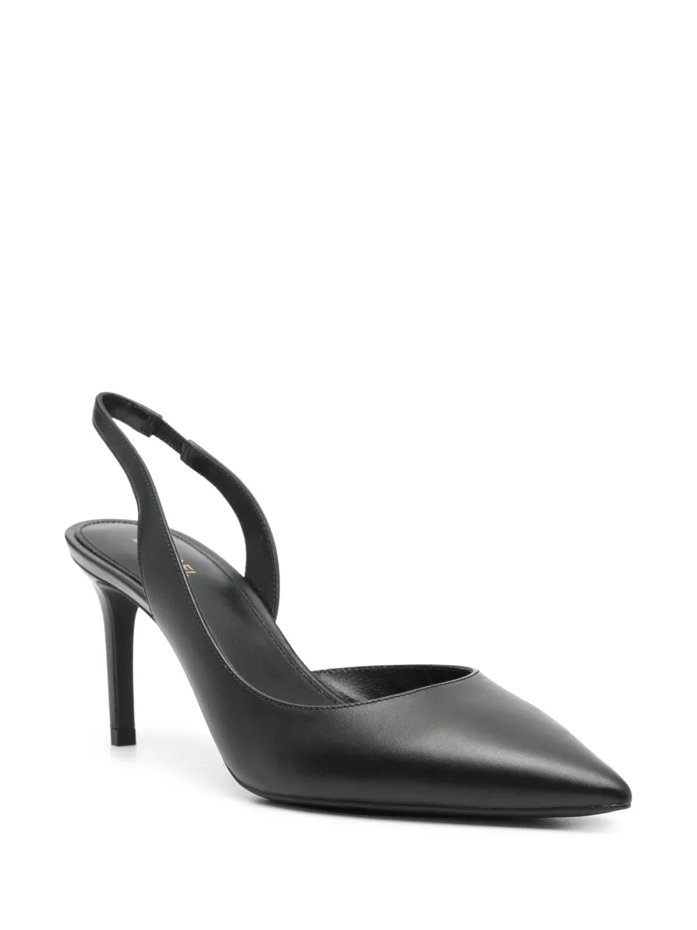 Shop Michael Michael Kors Alina Flex 75mm Leather Pumps In Black