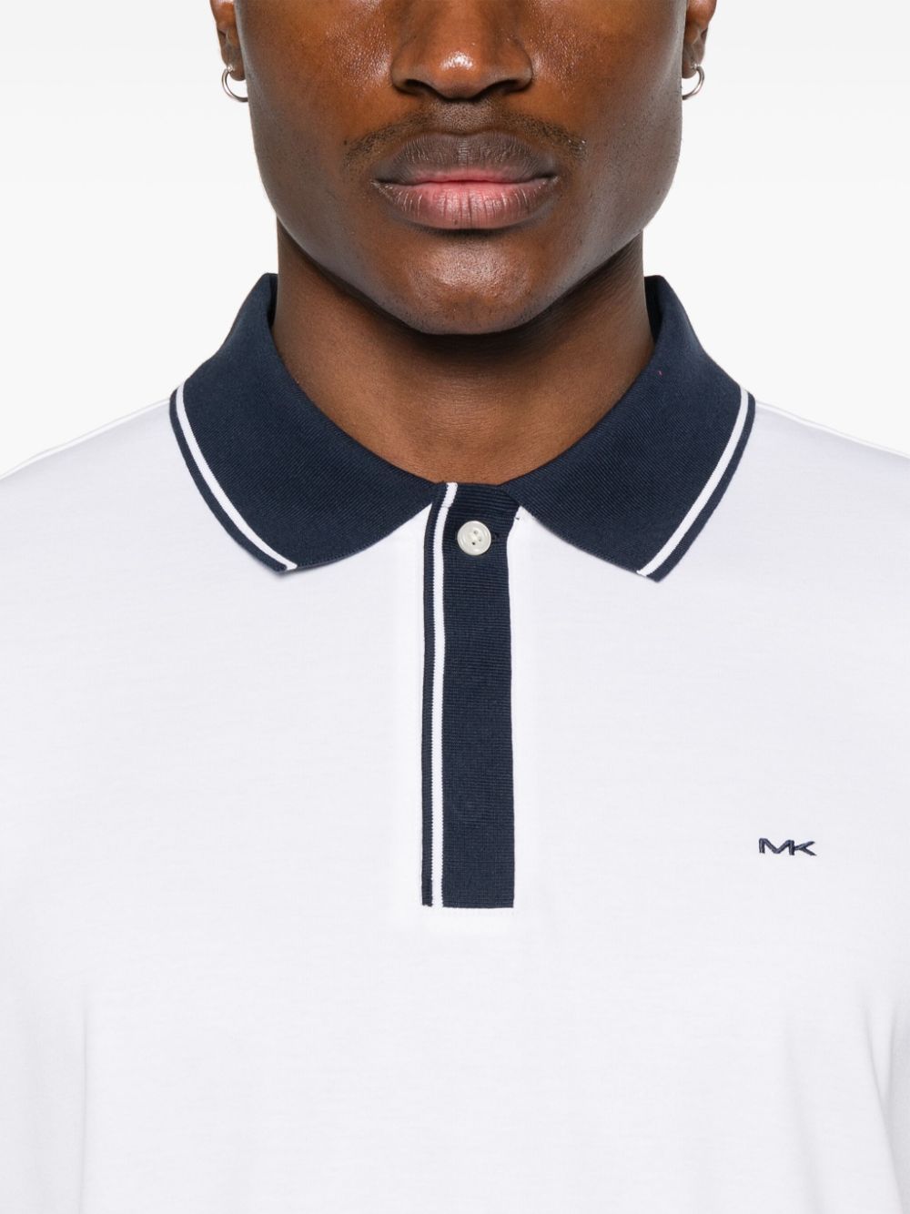 Michael Kors Poloshirt met geborduurd logo Wit