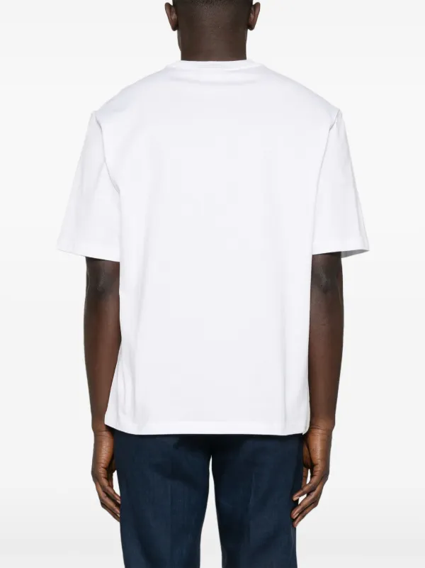 【関税&送料込】Michael By Michael Kors Embroidered Cotton T Michael Kors logo-embroidered Cotton T-shirt | White | FARFETCH
