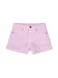 Barrow kids pleat-detail denim shorts - Pink