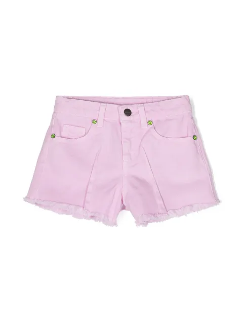 Barrow kids pleat-detail denim shorts