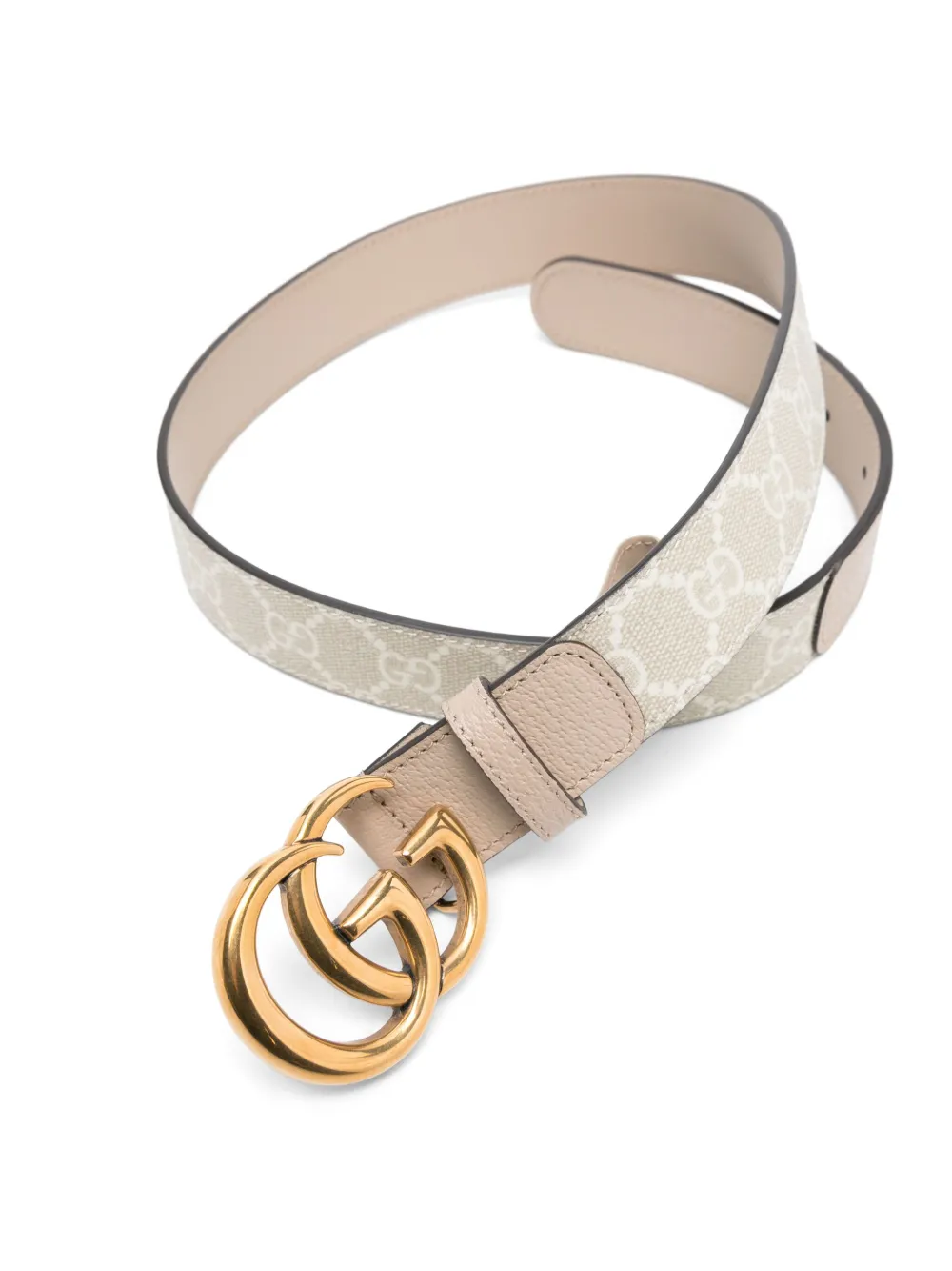 Gucci Pre-Owned GG leren riem - Beige