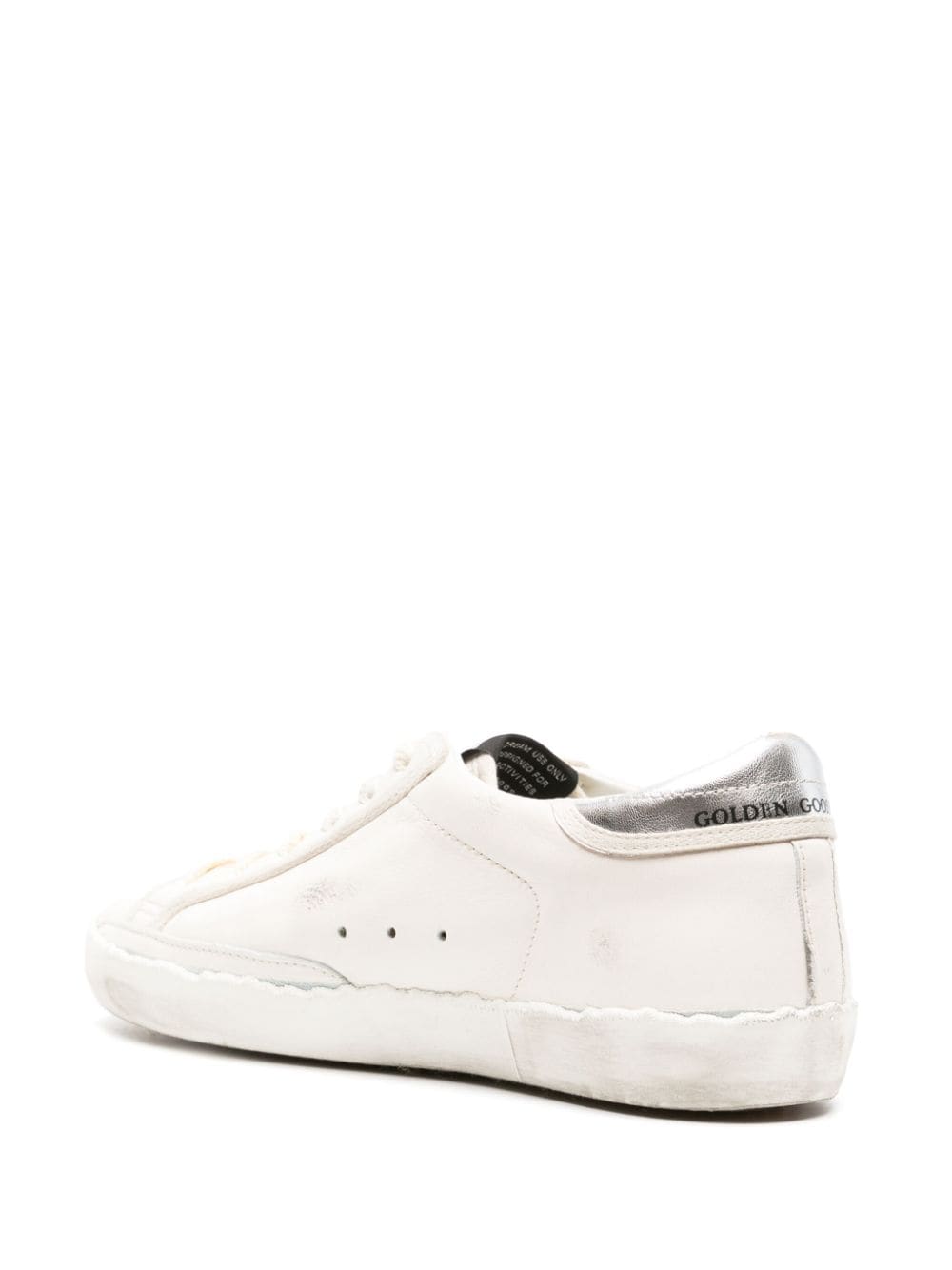 Shop Golden Goose Super-star Classic Leather Trainers In 白色