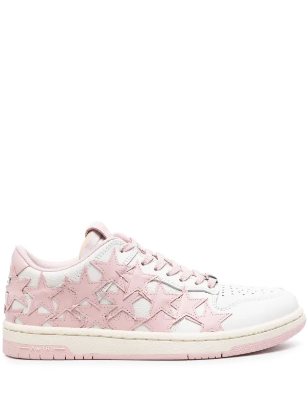 Amiri Stars Low Leather Sneakers in White