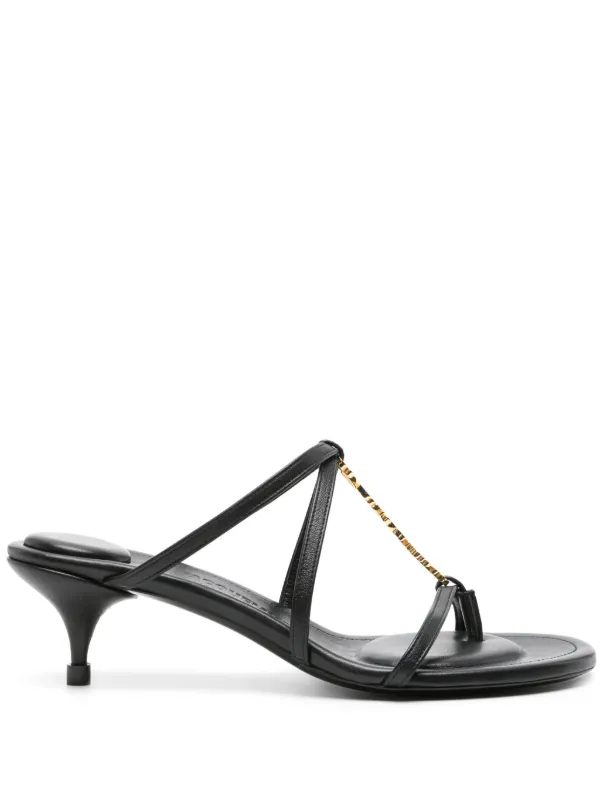 Jacquemus Les Sandales Pralu 40mm ミュール | ブラック | FARFETCH JP