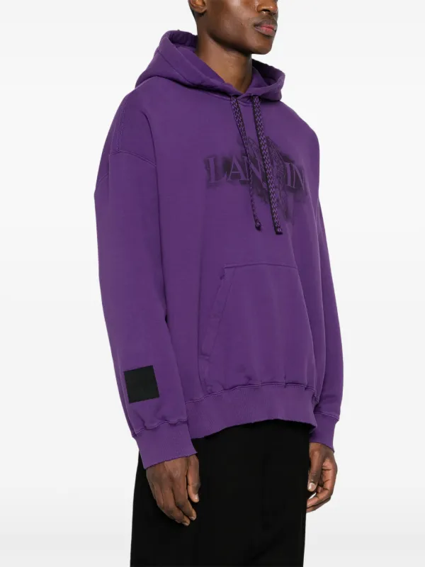 パーカー・フーディ LANVIN SS24 SWEATSHIRT WITH LOGO (RU-HO0009_J110-P2401) Oversized Hoodie Lanvin Curblace | Lanvin