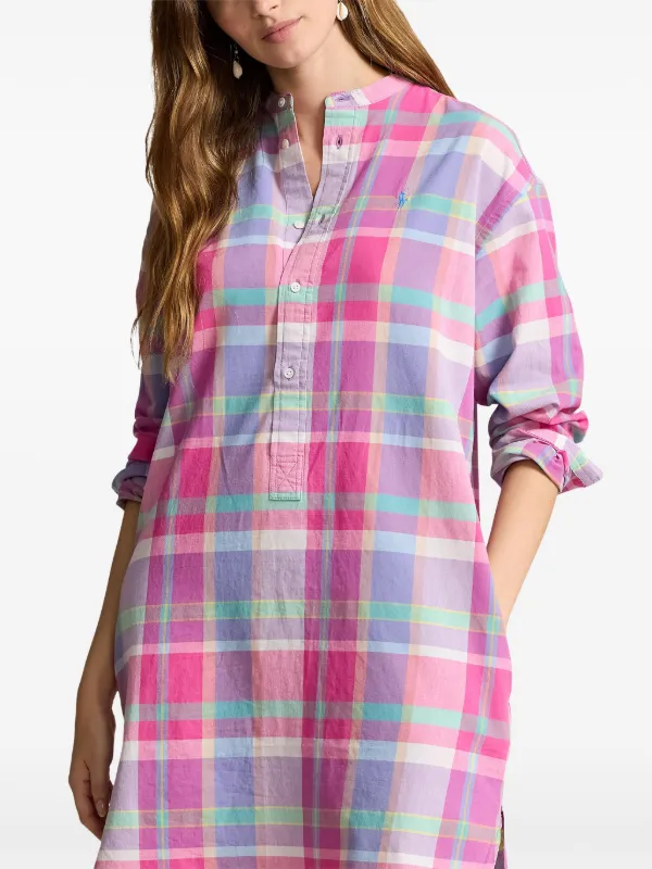 Ralph lauren plaid shirt dress on sale