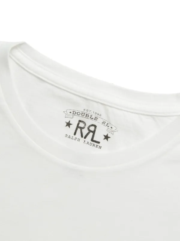 Ralph Lauren RRL logo-print Cotton T-shirt | White | FARFETCH GR