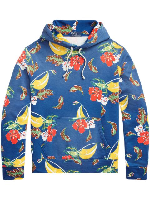 Polo Ralph Lauren graphic-print cotton-blend hoodie Men