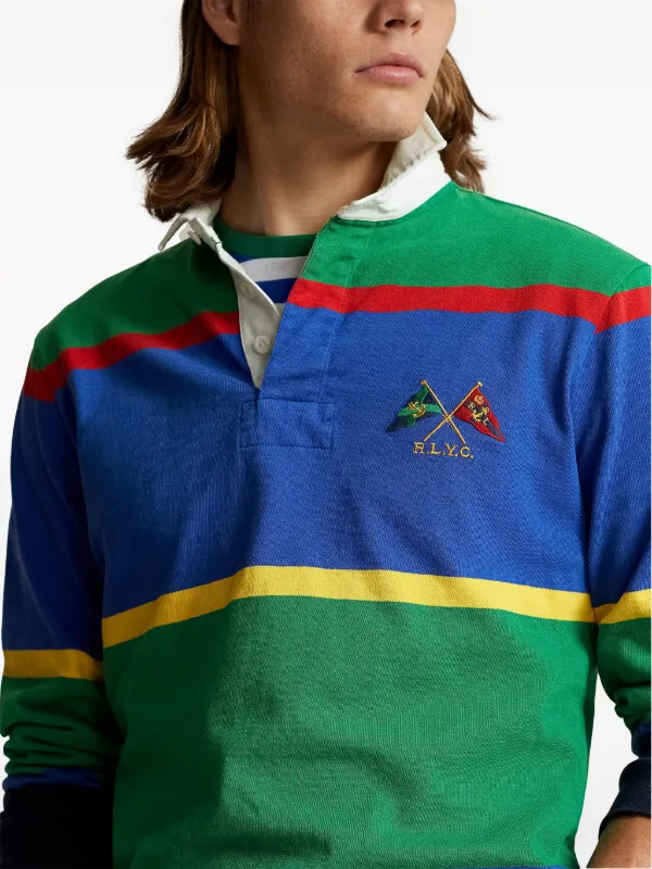 Polo Ralph Lauren Striped Rugby Shirt | Blue | FARFETCH