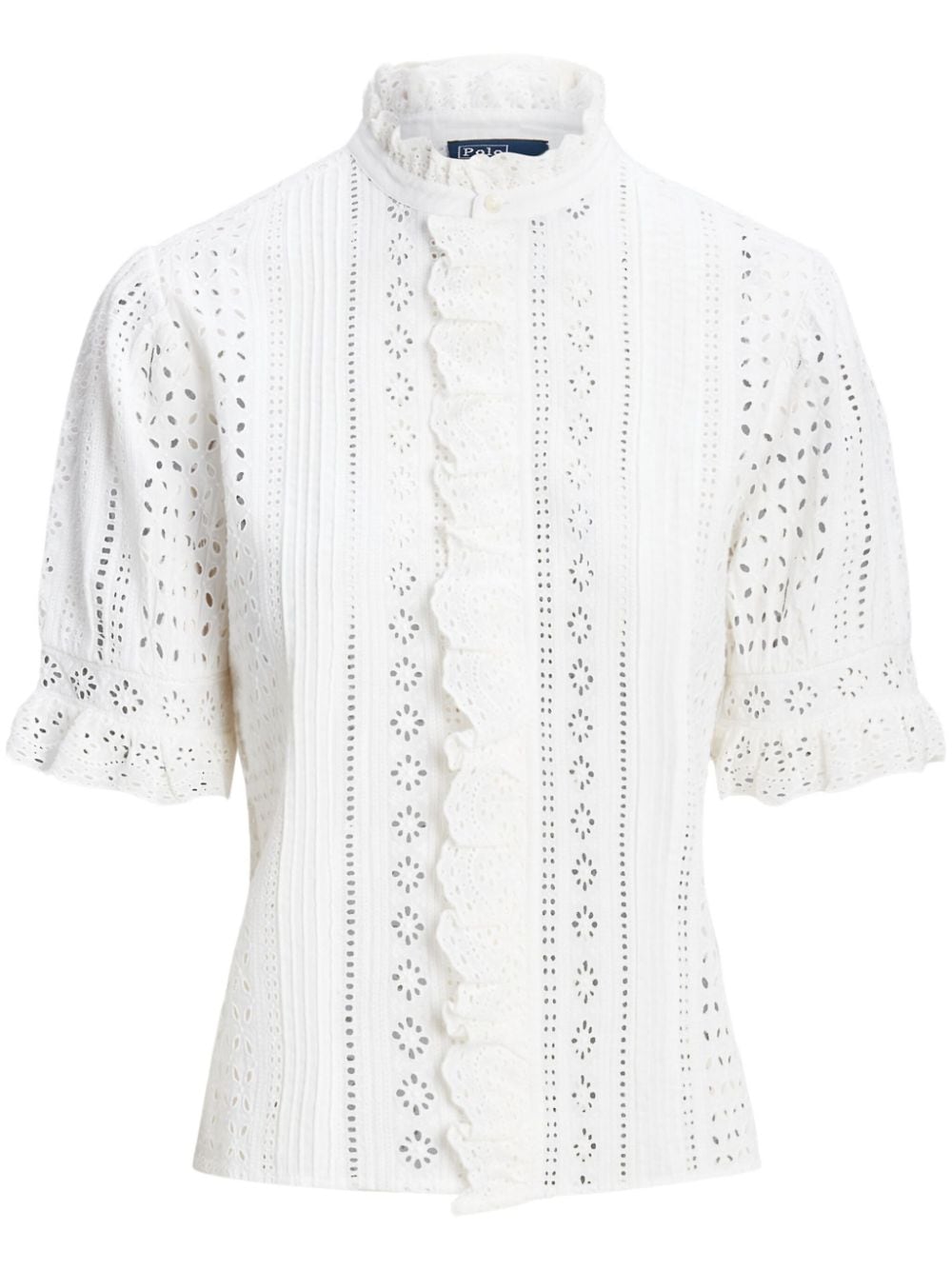 Polo Ralph Lauren Broderie anglaise blouse Wit