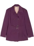 Versace Pre-Owned 2000s double-breasted blazer - Purple