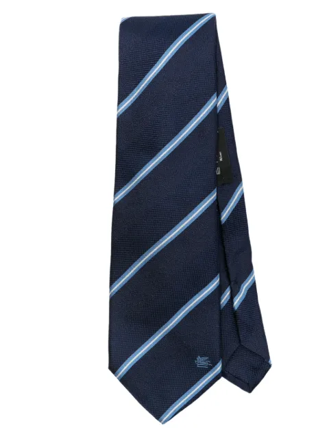 ETRO striped silk tie
