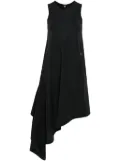 Y-3 draped asymmetric dress - Black