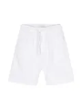 Paolo Pecora Kids poplin linen-blend shorts - White