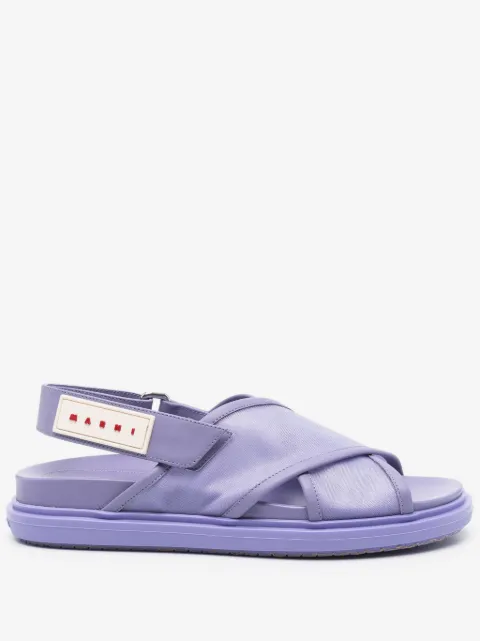 Marni Fussbett logo-appliqué sandals