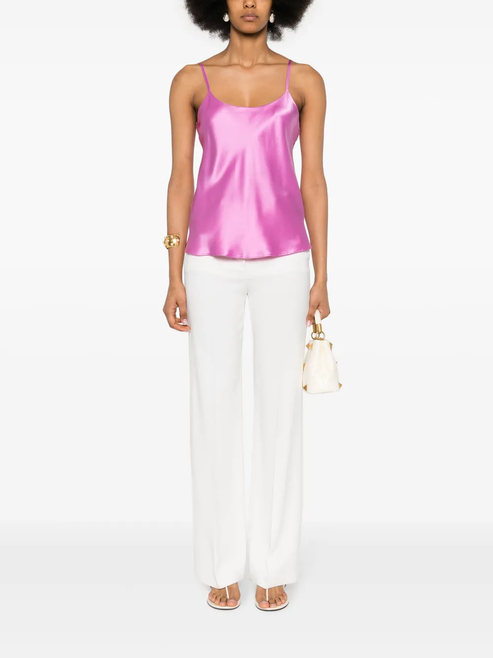 Max Mara camiseta de seda con cuello redondo | Chalecos y camisetas | Image 2