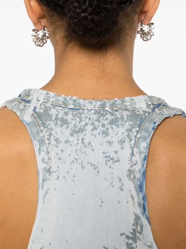 DIESEL>>Diesel De-Purva-Fse ディストレスト デニム ドレス Diesel De-Purva デニム ドレス | ブルー | FARFETCH JP