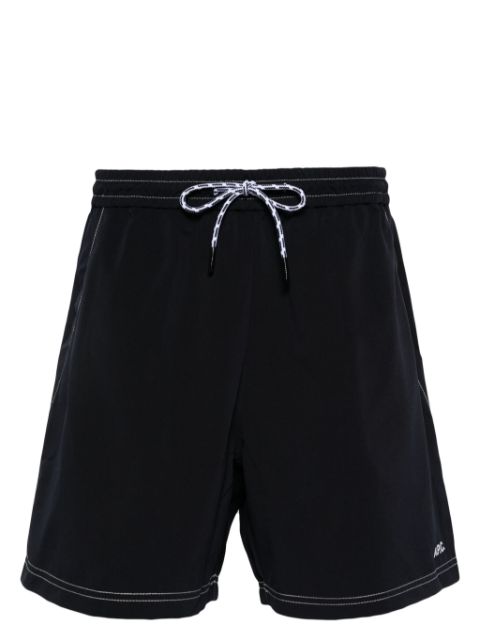 A.P.C. logo-embroidered swim shorts Men