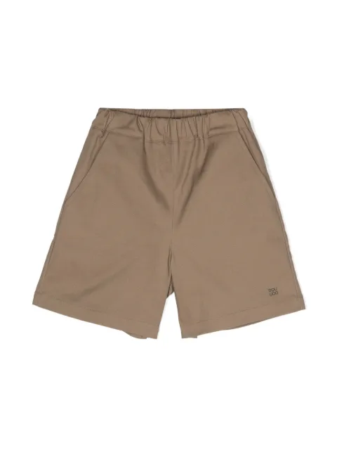 Douuod Kids logo-print twill shorts