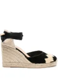 Castañer Cande 110mm wedge espadrilles - Black