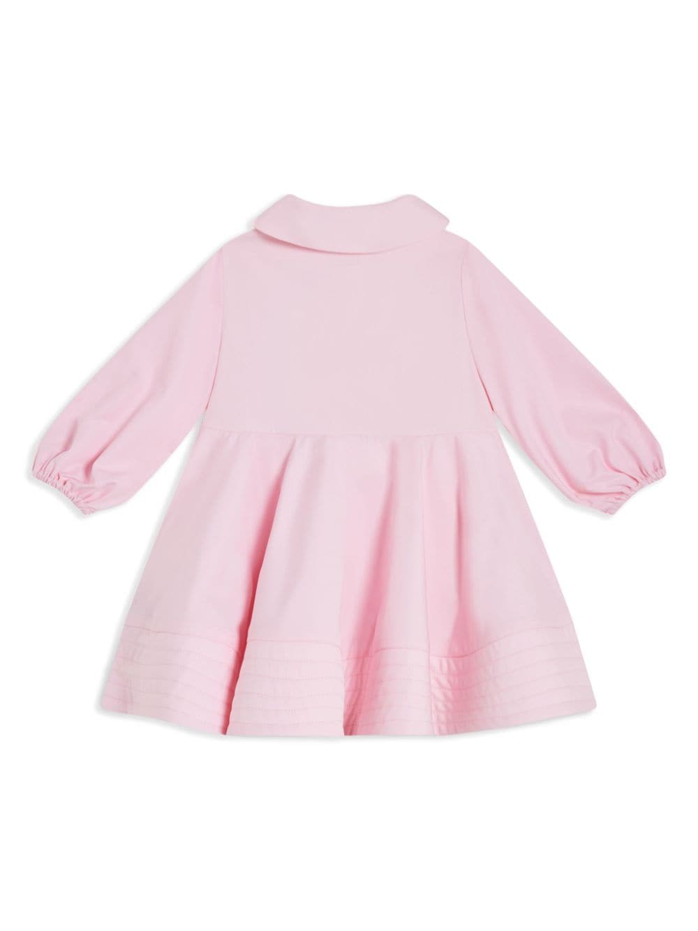 Shop Fendi Logo-embroidered Cotton Dress In Pink