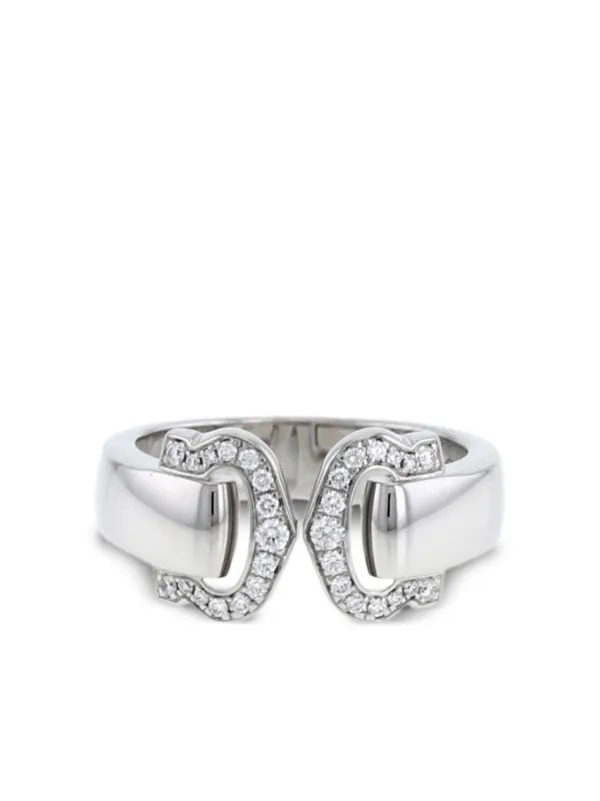 Cartier 2010s C De Cartier ダイヤモンド リング 18Kホワイトゴールド
