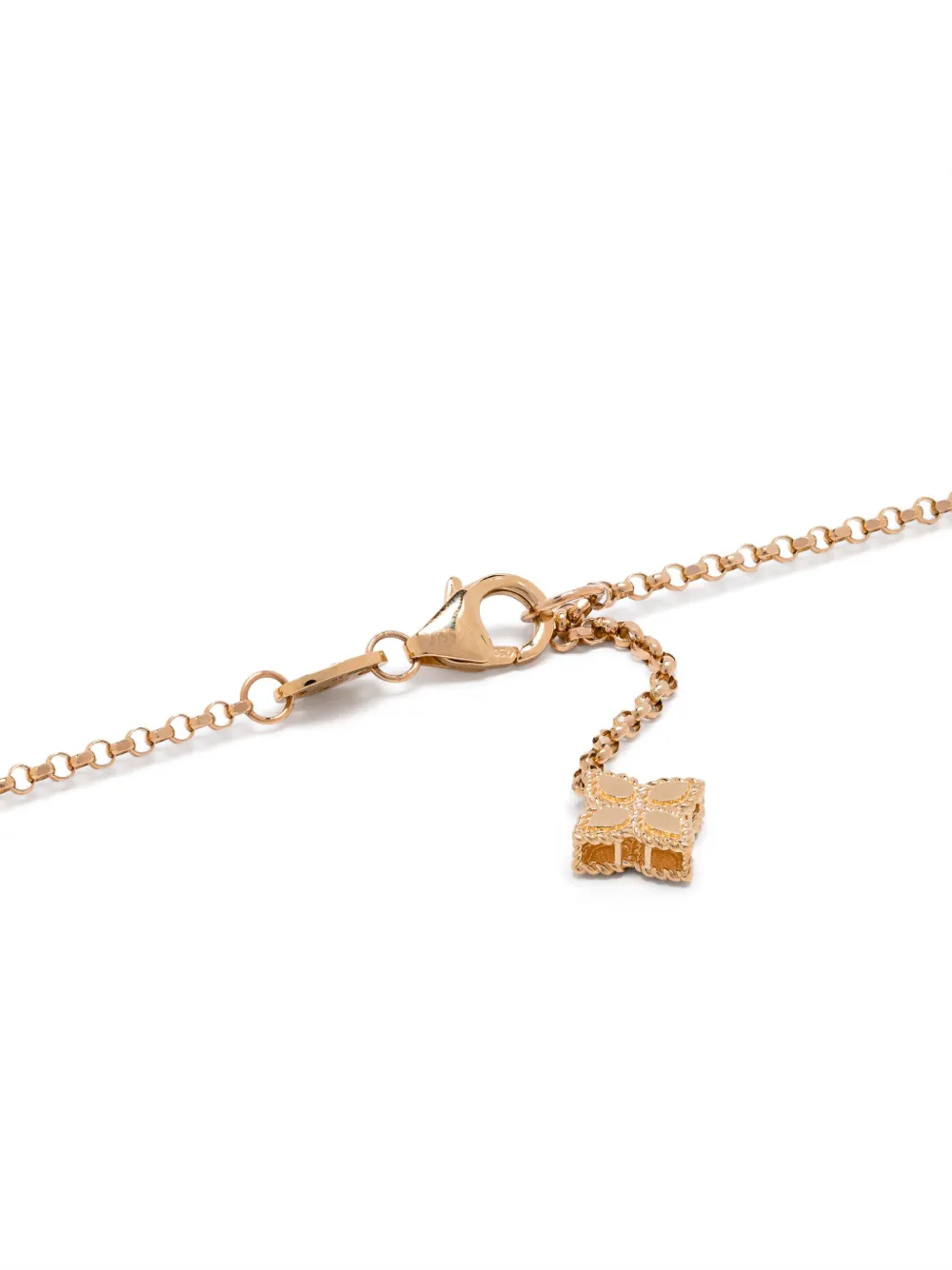 Roberto Coin 18kt Rose Gold Venetian Princess Diamond Necklace In 粉色